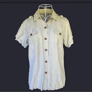 Tommy Bahama Beige Button Down Shirt
